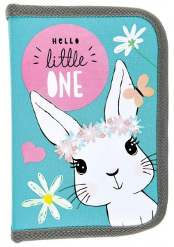 Piórnik dwuklapkowy bez wyp. Rabbit BAMBINO