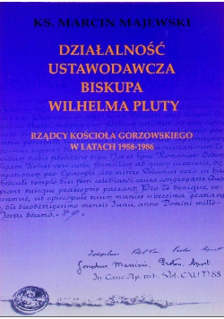 Działalność ustawodawcza biskupa Wilhelma Pluty
