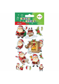 Naklejki Santa 10x20cm HAPPY COLOR