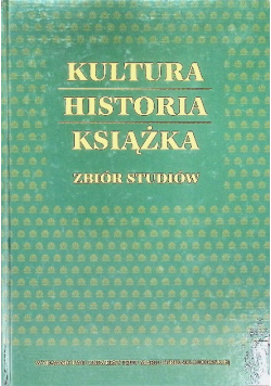 Kultura Historia Książka Zbiór studiów