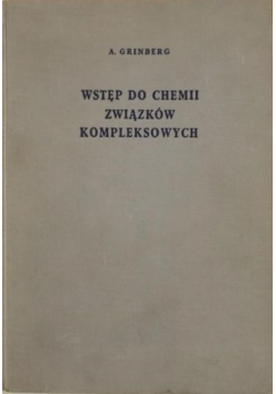 Wstęp do chemii związków kompleksowych