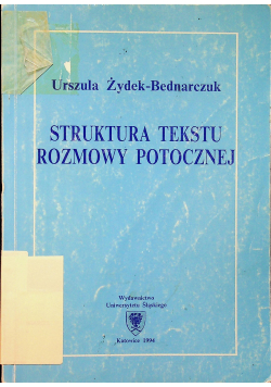 Struktura tekstu rozmowy potocznej