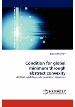 Condition for global minimum through abstract convexity