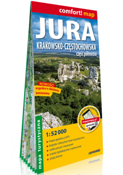 Jura Krakowsko-Częstochowska Część północna laminowana mapa turystyczna 1:52 000