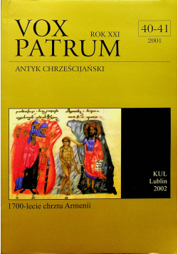 Vox Patrum Rok XXI nr 40 41 2001