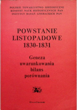 Powstanie listopadowe 1830 - 1831