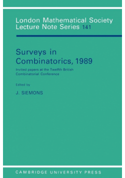 Surveys in Combinatorics, 1989