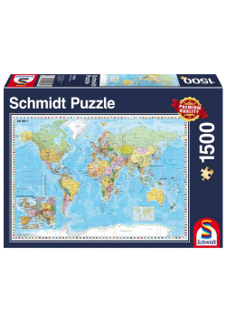 Puzzle PQ 1500 Mapa świata G3