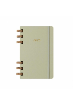 Kalendarz 2025 12M Moleskine L na spirali Crush Kiwi 13x21