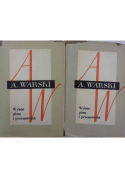 Wybór pism i przemówień tom I i II