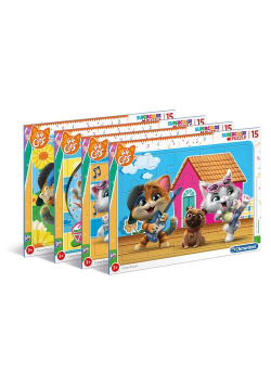 Puzzle 15 Supercolor 44 Cats