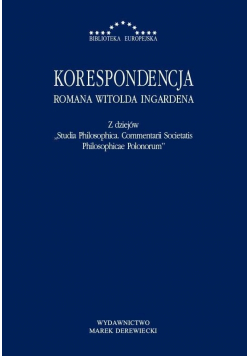 Korespondencja Romana Witolda Ingardena