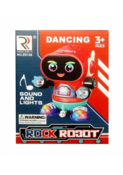 Robot tańczący z muzyką i światłami