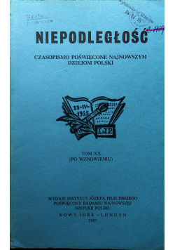 Niepodległość Tom XX