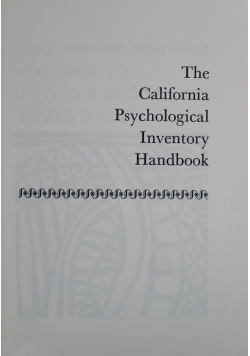 The California Psychological Inventory Handbook