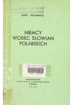 Niemcy wobec Słowian Połabskich, 1946 r.