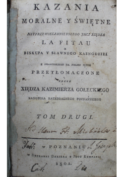 Kazania moralne i świętne 1801 r.