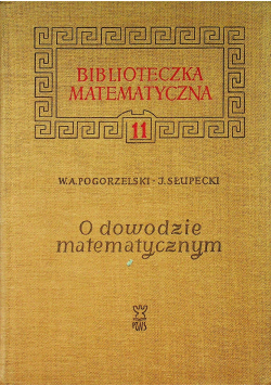 O dowodzenie matematycznym