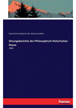 Sitzungsberichte der Philosophisch-Historischen Klasse