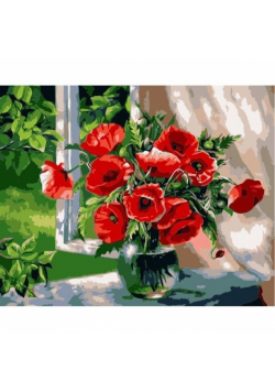 Malowanie po numerach - 40x50cm Bukiet maki