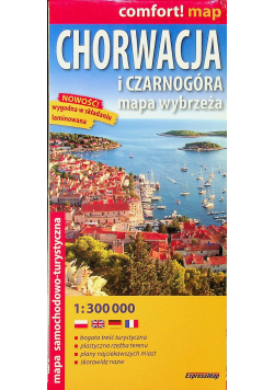 Chorwacja i Czarnogóra 1 : 300 000 mapa
