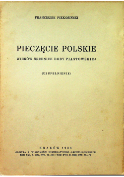 Pieczęcie Polskie 1936 r.
