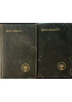 Biblia Sacra 2 tomy 1922 r.