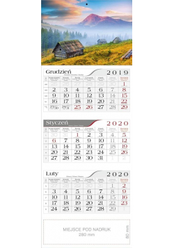 Kalendarz 2020 Trójdzielny Bacówka CRUX
