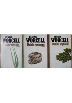 Worcell Dzieła wybrane Tomy od 1 do 3