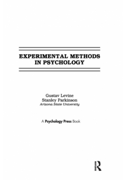 Experimental Methods in Psychology