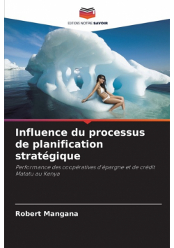 Influence du processus de planification stratégique