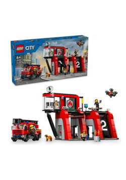 LEGO(R) CITY 60414 (2szt) Remiza strażacka z wozem