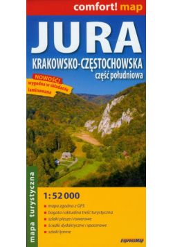 Jura Krakowsko Częstochowska: Część Południowa: Mapa laminowana 1:52 000