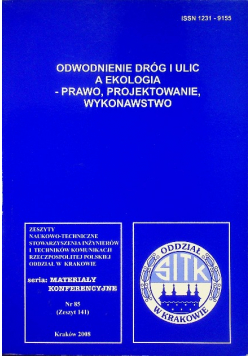Odwodnienie dróg i ulic a ekologia