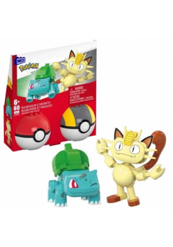 Mega Pokemon Pokeball Bulbazaur i Meowth JCR82