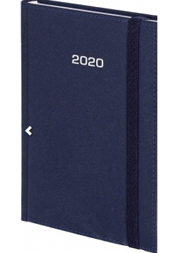 Kalendarz 2020 B6 Dzienny Cross z gumką Granat
