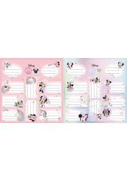 Naklejki na zeszyty Minnie Mouse
