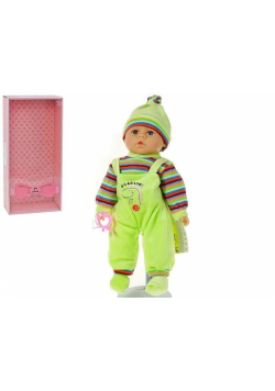 Lalka bobas ze smoczkiem mówi po polsku 35cm