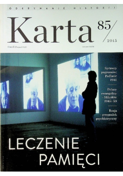 Karta  Leczenie pamięci Nr 82 / 15