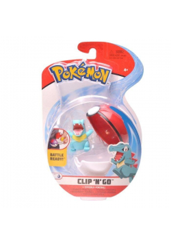 Pokemon Clip'N'Go Pokeball Totodile