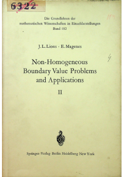 Non Homogeneous Boundary Value Problems and Applications II