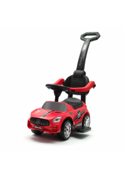 Jeździk dziecięcy z dźwiękiem i rączką Racer czerw