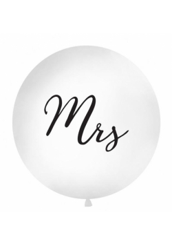 Balon Mrs 1m biały