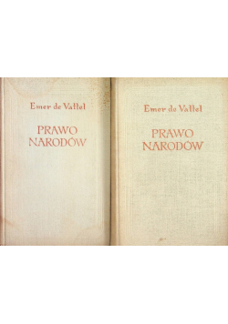 Prawo narodów Tom I i II