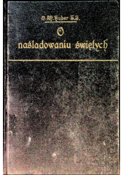 O naśladowaniu świętych 1928 r.