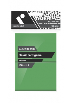 Koszulki CCG zielone 63,5x88 (100sztuk) REBEL
