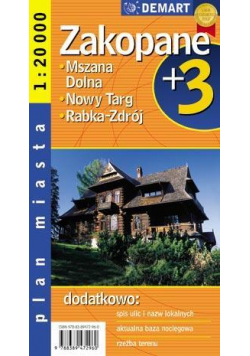 Nowy Targ/Zakopane plus 3 - plan miasta Demart