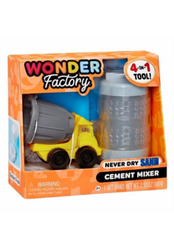 Wonder Factory Never Dry Sand - Blue +Cement Mixer