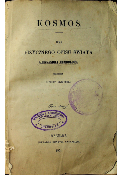 Kosmos rys fizycznego opisu świata 1851 r