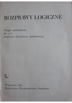 Rozprawy logiczne